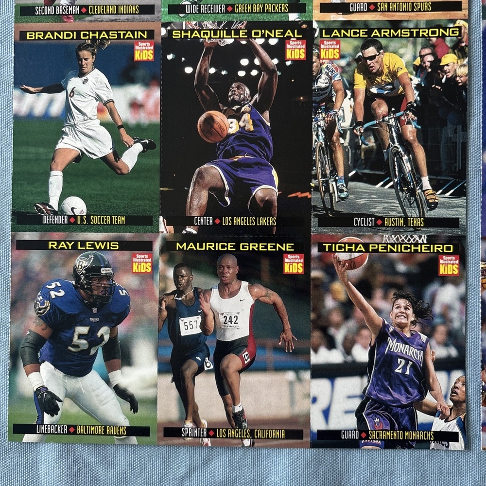 1992 Sports Illustrated for Kids 2 uncut SI sheets Mia Hamm , Jerry Rice, Lewis - Picture 5 of 7
